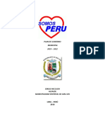 Plan de Gobierno- Somos Perú- San Luis