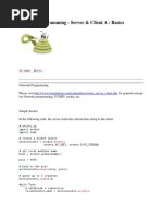 Network Programming - Server & Client Python