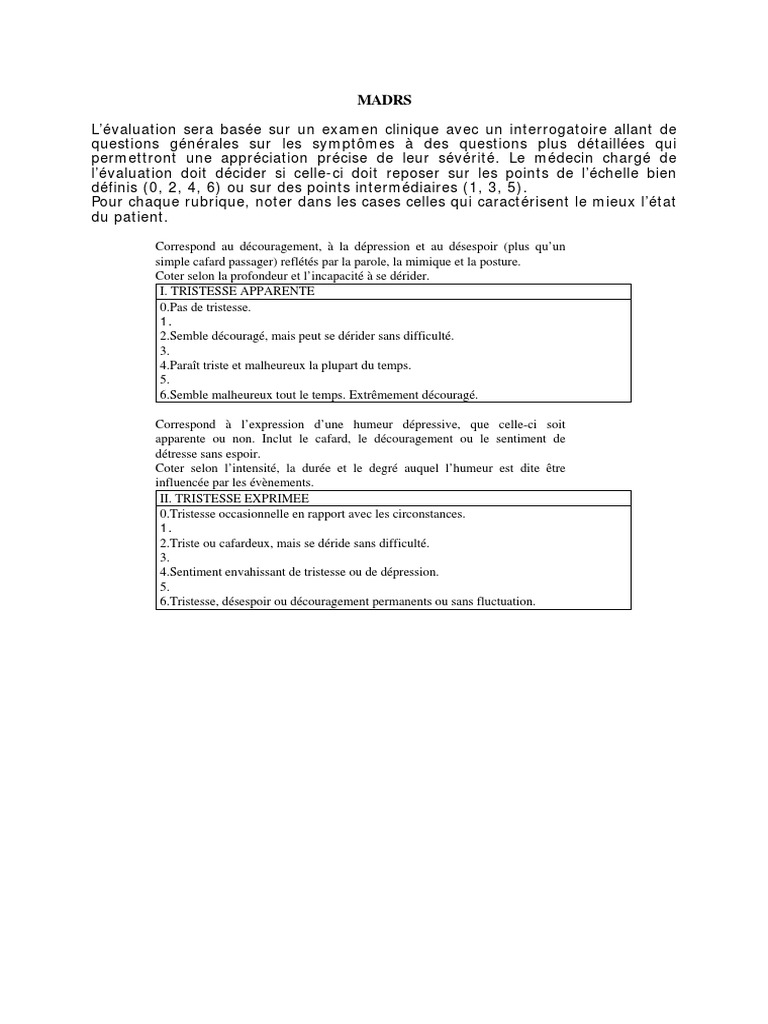 Madrs Fragebogen Pdf – Montgomery – SGEIZ