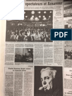 Notre page consacrée à Charles Aznavour le 4 octobre 1996 dans la République du Centre