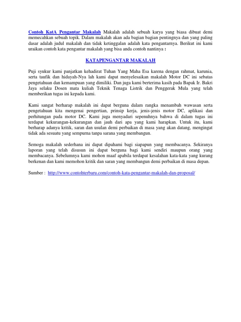 Contoh Kritik Dan Saran Dalam Makalah