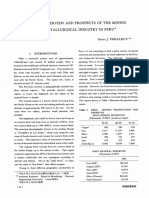 General Overview and Prospects of The Mining and Metallurgical Industry in Peru