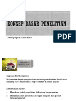 Konsep Dasar Penelitian