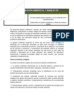 Gestión ambiental y residuos sólidos