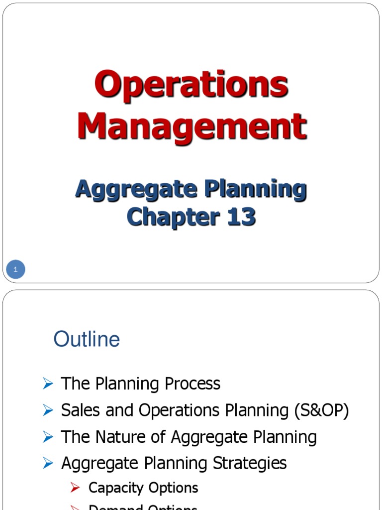 Aggregate Planning Introduction Download Free Pdf Inventory