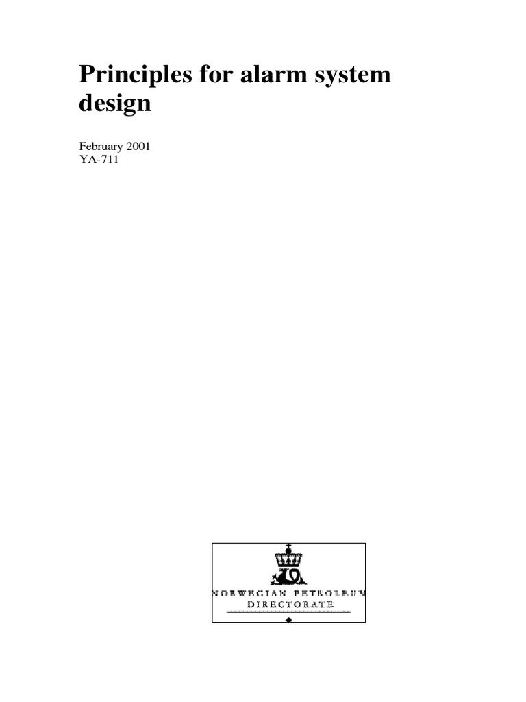 Principles For Alarm System Design: February 2001 YA-711 Circuit Diagram
