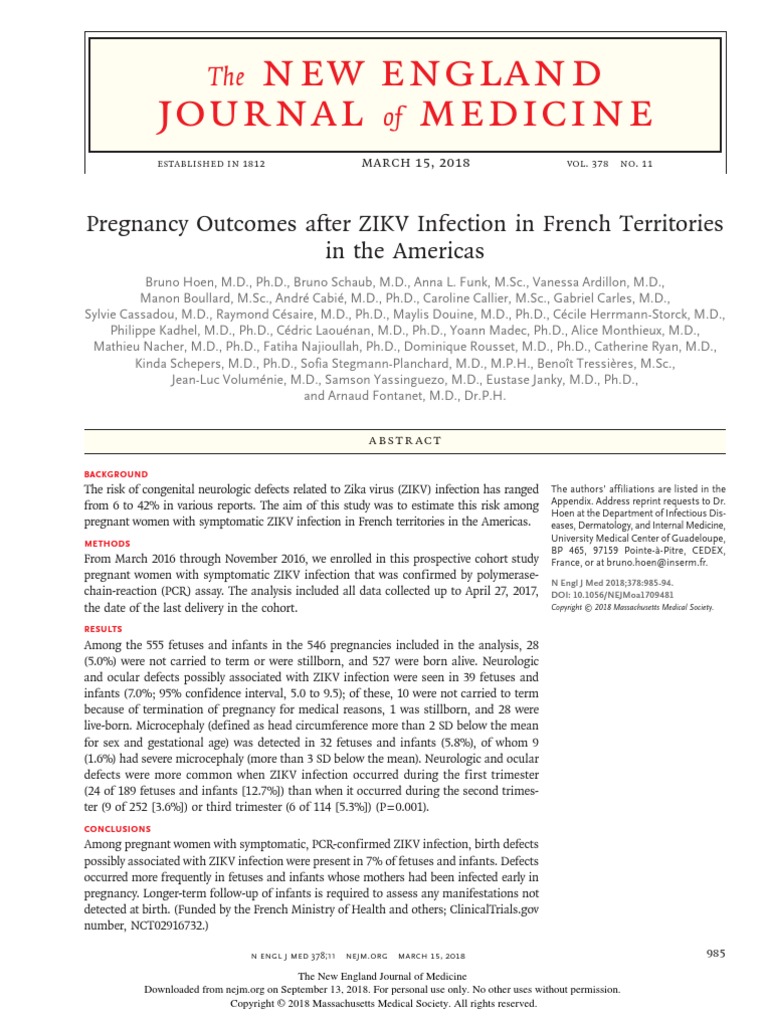 Zika y Embarazo, PDF, Pregnancy