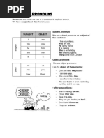 Personal Pronouns