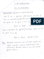 Application of Derivatives Lecture Notes Math101