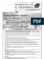 Perito Criminal Federal - Área 14 - Farmácia - Prova Resolvida CESPE 2004