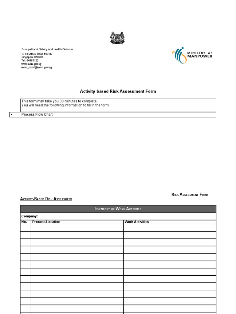 Activity-Based Risk Assessment Guide | PDF | Risk Assessment | Risk