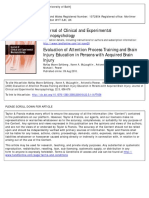 Evaluation of Attention Process Training and Brain Injury Education in Persons with Acquired Brain Injury 