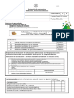 prueba de matematica