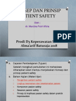 Konsep Dan Prinsip Pasien Safety Dr. Marizka