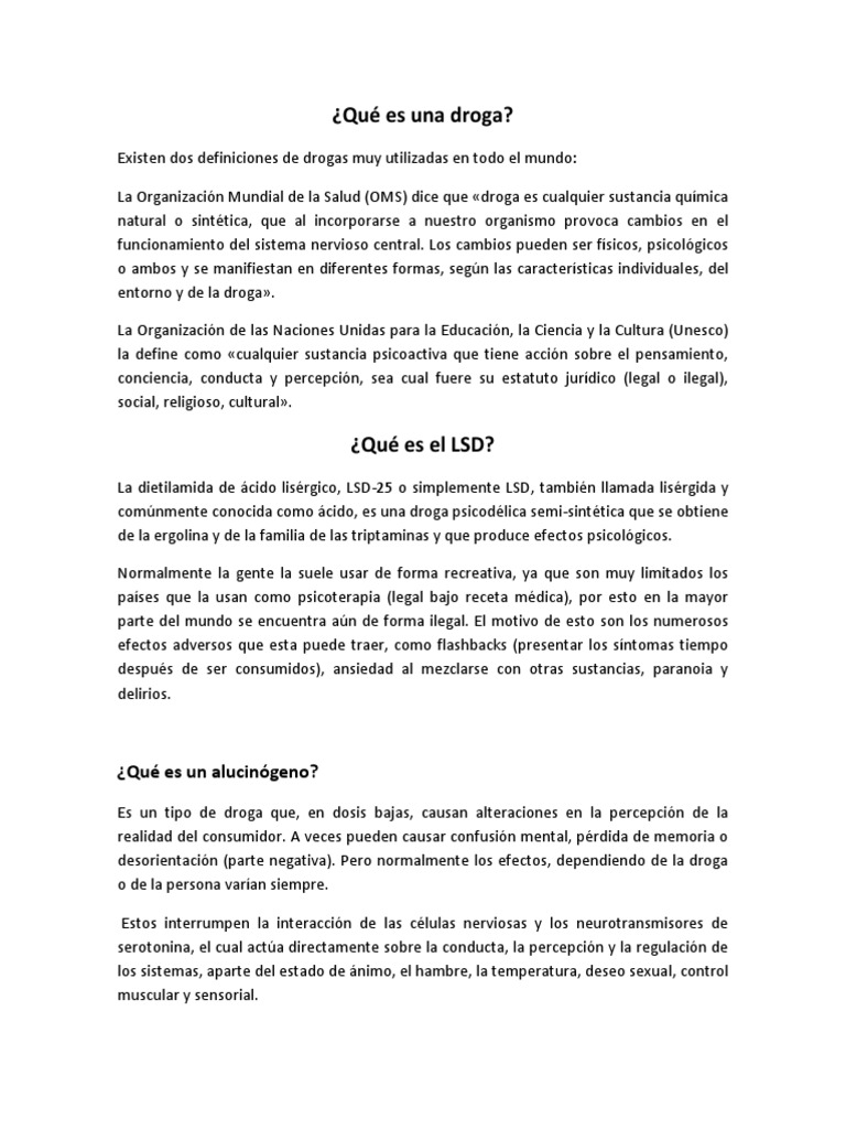 LSD | Descargar gratis PDF | Dietilamida del ácido lisérgico ...