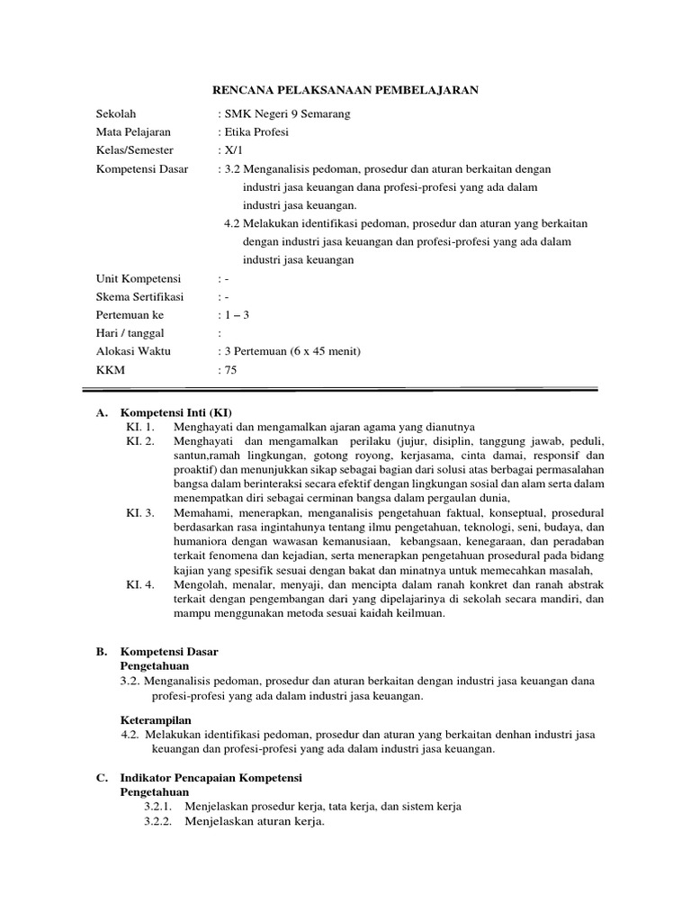 2 Rpp Bab Ii Kd 2 7 Juli 2018 Revisi Fix 1 Docx