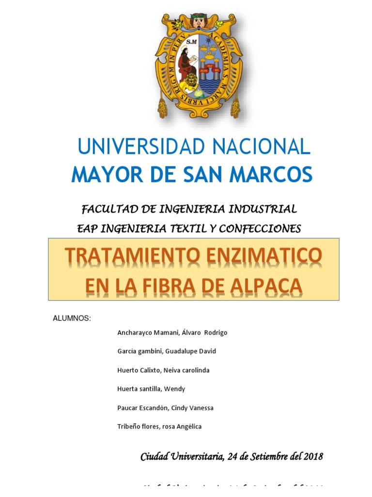 Paper Fibra de Alpaca | PDF | Enzima | Ácido
