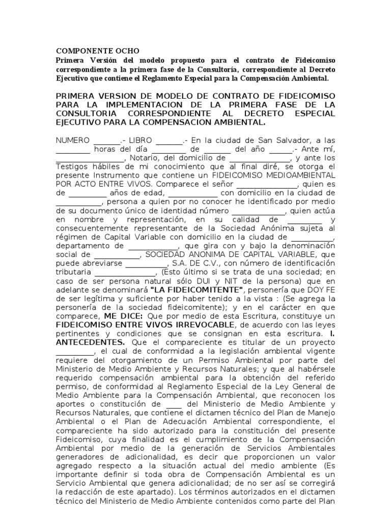 Contrato de Fideicomiso | PDF | Ley de fideicomiso | Justicia