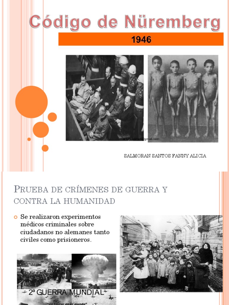 Código de Nüremberg y ética médica | PDF | Nuremberg | Etica Aplicada