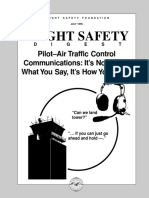 Flight Safety: Pilot-Air Traffic Control Communications: It's Not (Only) What You Say, It's How You Say It