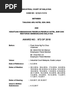 Award 26650 Pdf Employment Precedent