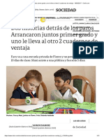 Arrancaron Juntos Primer Grado y Uno Le Lleva Al Otro 2 Cuadernos de Ventaja - 18-03-2017 - Clarín.com