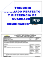 Trinomio Cuadrado Perfecto y Diferencia de Cuadrados Combinados