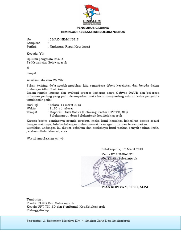 Contoh Surat Contoh Surat Undangan Manasik Haji Anak Tk