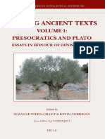 (Brill's Studies in Intellectual History_ Reading Ancient Texts) Suzanne Stern-Gillet, Kevin Corrigan-Reading Ancient Texts, Presocratics and Plato_ Essays in Honour of Denis O'brien-Brill Academic Pu.pdf