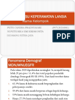 PresentatMakalah Trend Issue Tentang Lanjut Usia Dasar Hukum Pelayanan Lansiaion1