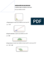 Clasificación de Los Ángulos