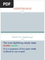 Diphthongs