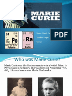 Biografia de Marie Curie en Ingles