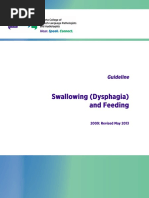 Swallowing (Dysphagia) and Feeding