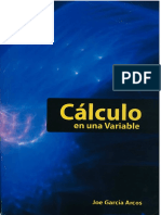 Libro Cálculo en Una Variable - Joe Garcia