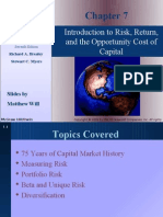 Introduction To Risk, Return, and The Opportunity Cost of Capital