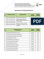 Programa Anual de Fiscalización 2017 