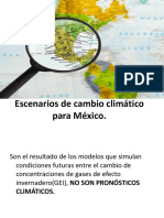 Escenarios de Cambio Climático para México