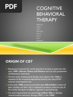 Cognitive Behavioral Therapy: Group 2 Agdon Cueto Dimayuga Felasol Garcia Litan Quiambao