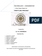 Research &technology, Chandrapur: "Throttling Process"