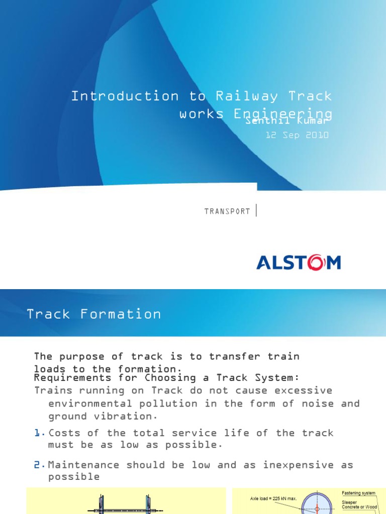 Railway Track Engineering Overview | PDF | Track (Rail Transport ...