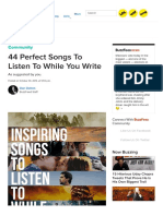 44 Perfect Songs To Listen To While You Write