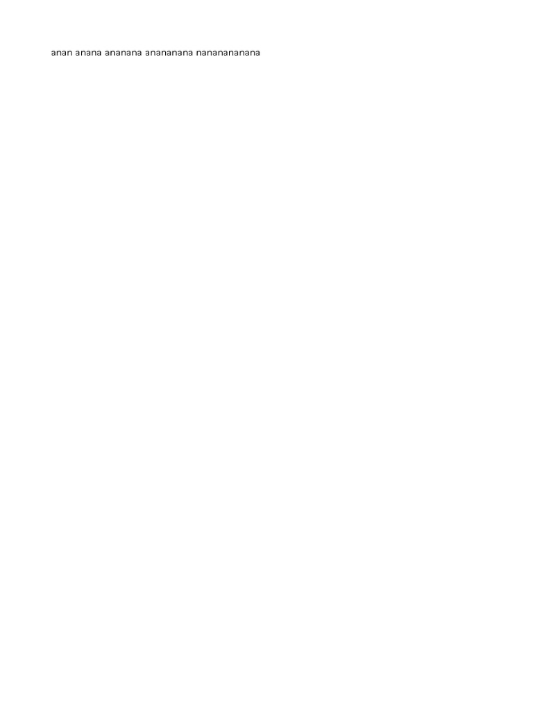 Nonsense Text Analysis | PDF
