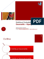 7 Distribusi Diskrit Geometrik Hipergeometrik PDF