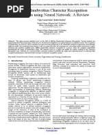 Offline Handwritten Character Recognition Techniques Using Neural Network A Review