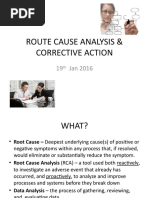 Route Cause Analysis