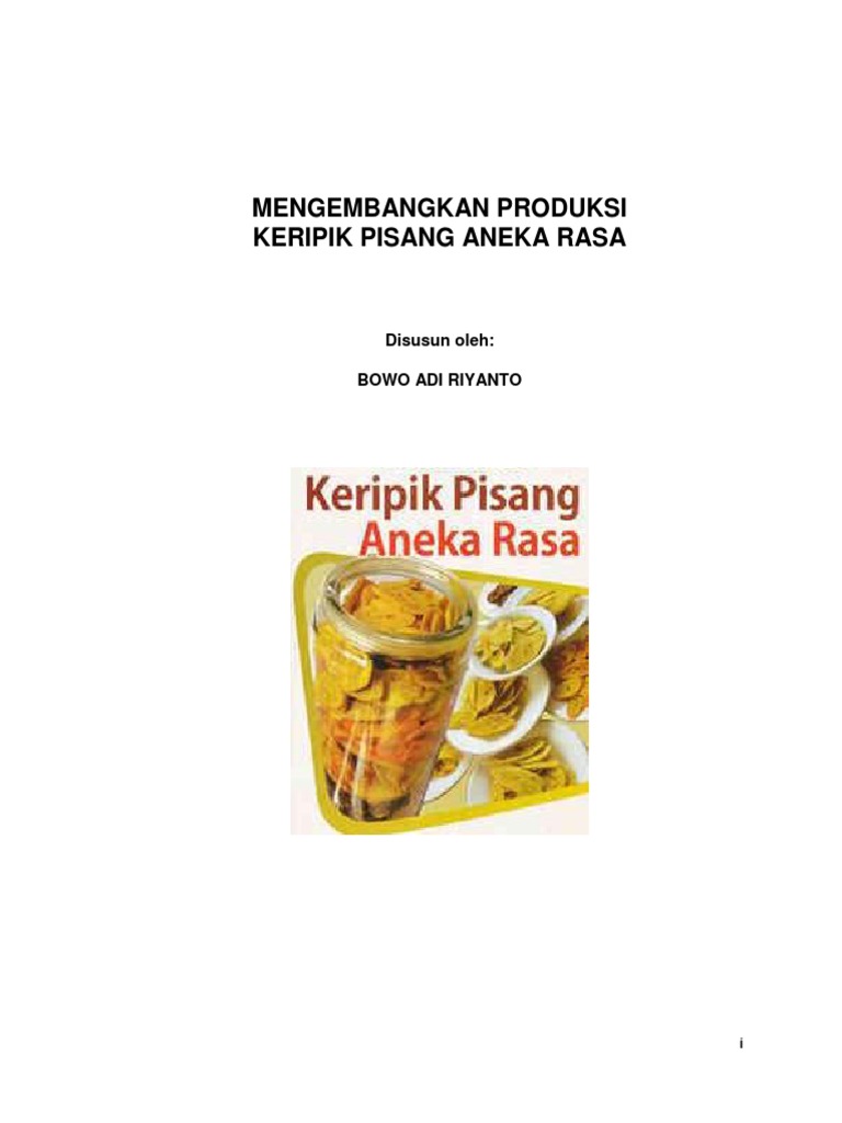 Proposal Usaha Kripik Pisang Aneka Rasa