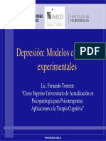 Clase2 Depresion Modelos Cognitivos Experimentales Torrente