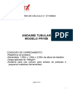Memória de Cálculo - Andaime Tubular Metax - Pr15b - 21120830