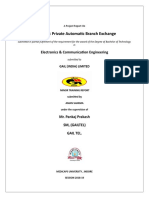 Electronic Private Automatic Branch Exchange: Electronics & Communication Engineering
